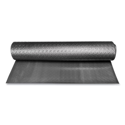 Image of Crown Tuff-Spun Foot Lover Diamond Surface Mat, Rectangular, 36 x 60, Black