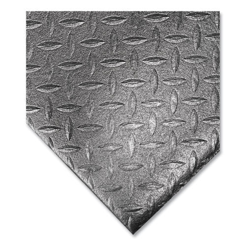 Image of Crown Tuff-Spun Foot Lover Diamond Surface Mat, Rectangular, 36 x 60, Black