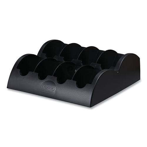 Image of FLAVIA® Small Merchandiser, 8 Compartments, 13.6 x 13 x 4.4, Black