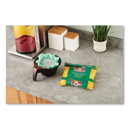 Image of Folgers® Coffee Filter Packs, Decaffeinated Classic Roast, 9/10oz, 10/Pack, 4 Packs/Carton