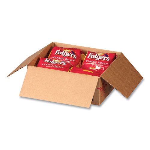 Image of Folgers® Coffee Filter Packs, Classic Roast, .9 Oz, 10 Filters/pack, 4 Packs/carton