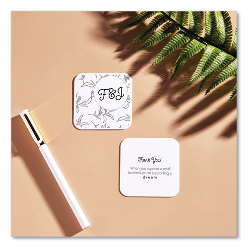 Image of Avery® Square Clean Edge Cards with Sure Feed Technology, Laser, 2.5 x 2.5, White, 180 Cards, 9 Cards/Sheet, 20 Sheets/Pack