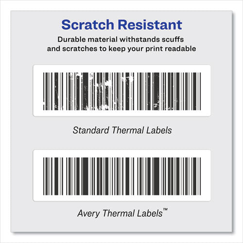 Image of Avery® Multipurpose Thermal Labels, 3.5 x 1.3, White, 350/Roll, 2 Rolls/Box