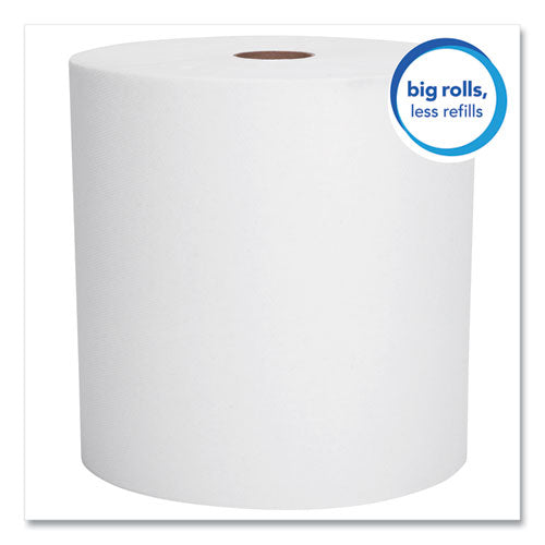 Image of Scott® Essential High Capacity Hard Roll Towels for Business, Absorbency Pockets, 1-Ply, 8" x 950 ft, 1.75" Core, White, 6 Rolls/CT