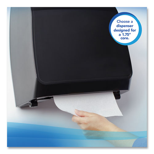 Image of Scott® Essential High Capacity Hard Roll Towels for Business, Absorbency Pockets, 1-Ply, 8" x 950 ft, 1.75" Core, White, 6 Rolls/CT