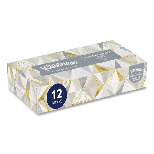 Image of Kleenex® White Facial Tissue for Business, 2-Ply, 125 Sheets/Box, 12 Boxes/Carton