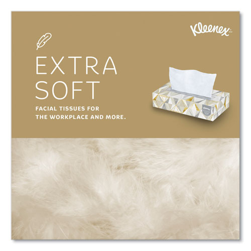 Image of Kleenex® White Facial Tissue for Business, 2-Ply, 125 Sheets/Box, 12 Boxes/Carton