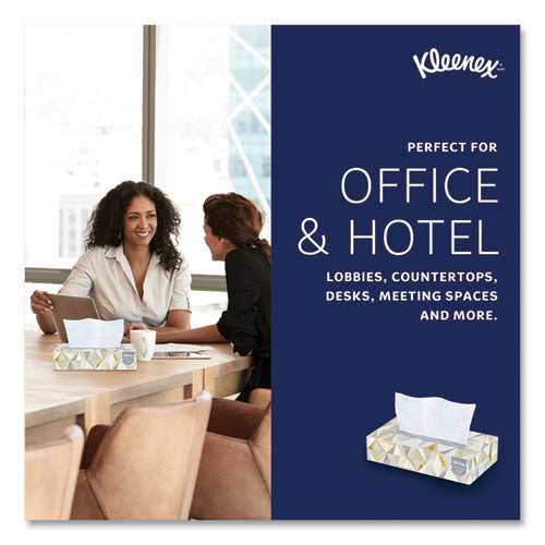 Image of Kleenex® White Facial Tissue for Business, 2-Ply, 125 Sheets/Box, 12 Boxes/Carton