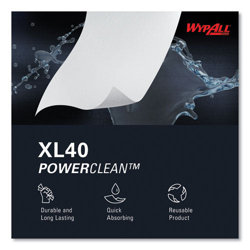 Image of WypAll® L40 Towels, Jumbo Roll, 12.5 x 12.2, White, 750/Roll