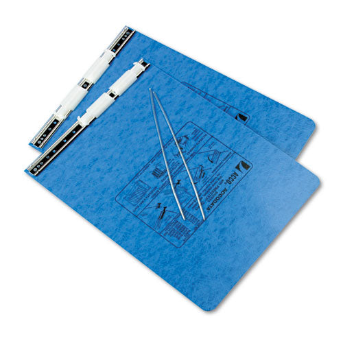 Image of ACCO Presstex Covers With Storage Hooks, 2 Posts, 6" Capacity, 9.5 X 11, Light Blue