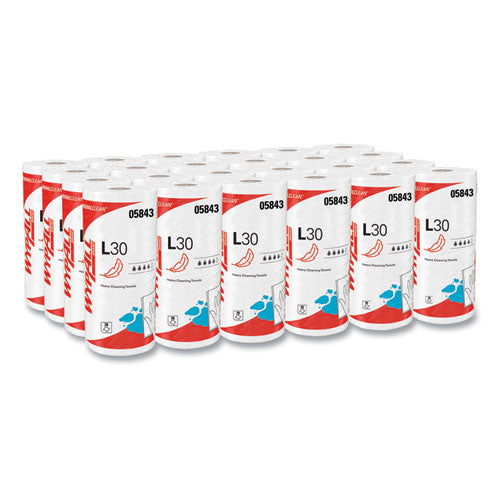 Image of WypAll® L30 Towels, 11 x 10.4, White, 70 Sheets/Roll