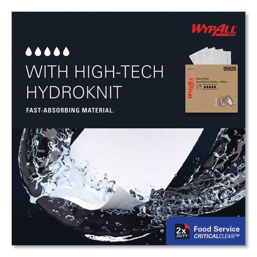 Image of WypAll® X70 Wipers, Kimfresh Antimicrobial, 12.5 x 23.5, Unscented, White, 300/Carton