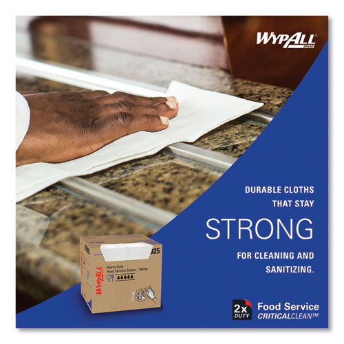 Image of WypAll® X70 Wipers, Kimfresh Antimicrobial, 12.5 x 23.5, Unscented, White, 300/Carton