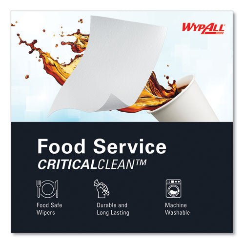 Image of WypAll® X70 Wipers, Kimfresh Antimicrobial, 12.5 x 23.5, Unscented, White, 300/Carton