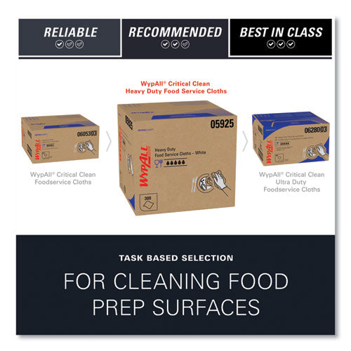 Image of WypAll® X70 Wipers, Kimfresh Antimicrobial, 12.5 x 23.5, Unscented, White, 300/Carton