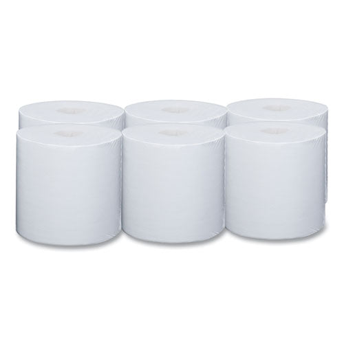 Image of WypAll® Power Clean Wipers for Solvents WetTask Customizable Wet Wiping System, Wipers Only, 9 x 15, White, 275/Roll, 2 Rolls/Carton
