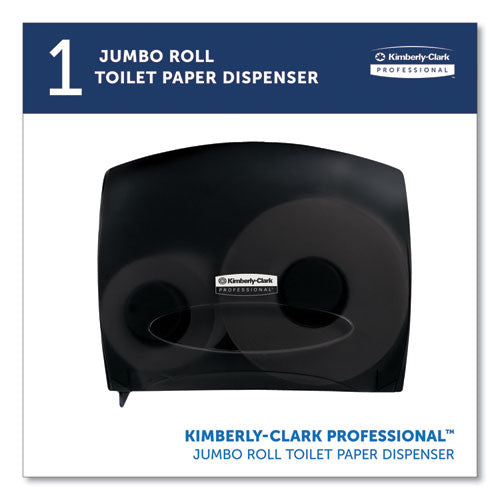 Image of Kimberly-Clark Professional JRT Jr. Escort Jumbo Bathroom Tissue Dispenser, 13.33 x 5.75 x 16, Smoke