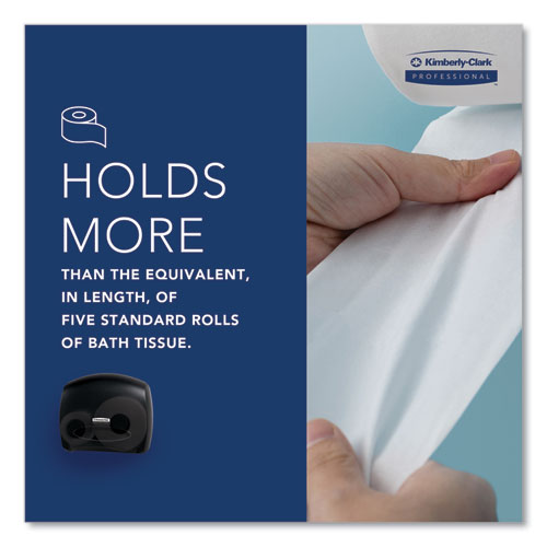 Image of Kimberly-Clark Professional JRT Jr. Escort Jumbo Bathroom Tissue Dispenser, 13.33 x 5.75 x 16, Smoke