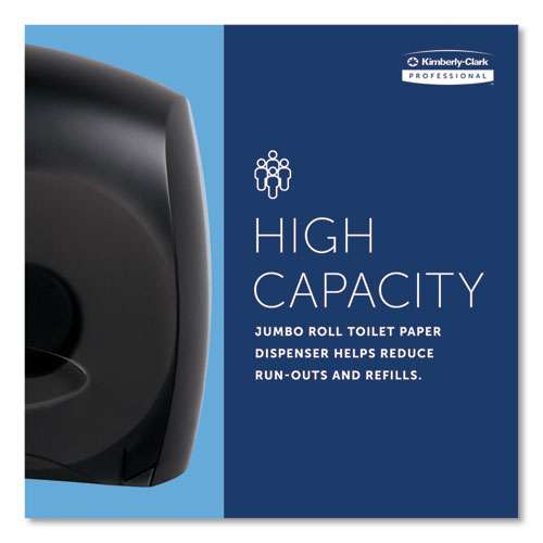 Image of Kimberly-Clark Professional JRT Jr. Escort Jumbo Bathroom Tissue Dispenser, 13.33 x 5.75 x 16, Smoke