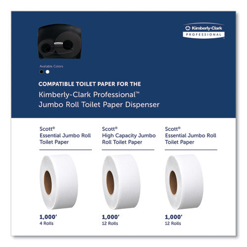 Image of Kimberly-Clark Professional JRT Jr. Escort Jumbo Bathroom Tissue Dispenser, 13.33 x 5.75 x 16, Smoke