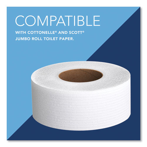 Image of Kimberly-Clark Professional Cored JRT Jumbo Combo Tissue Dispenser, 20.4 x 5.8 x 13.1, Smoke/Gray