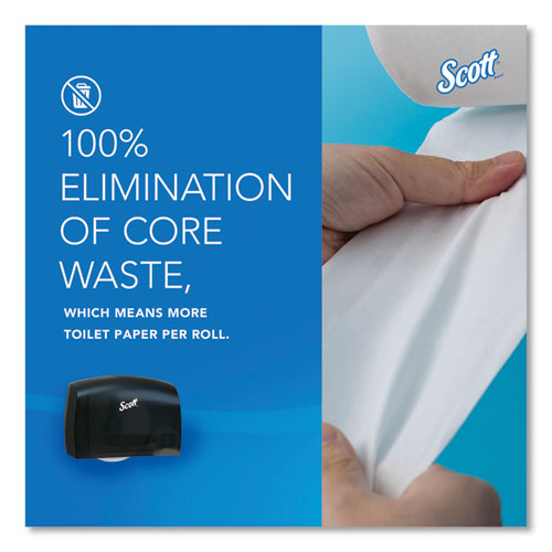 Image of Scott® Essential Coreless Jumbo Roll Tissue Dispenser for Business, 14.25 x 6 x 9.75, Black