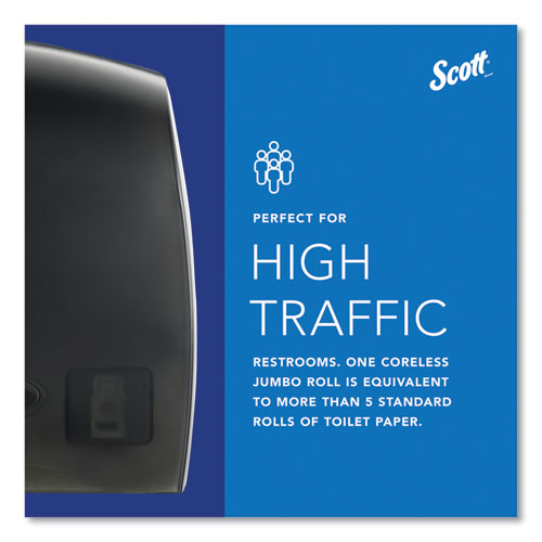 Image of Scott® Essential Coreless Jumbo Roll Tissue Dispenser for Business, 14.25 x 6 x 9.75, Black