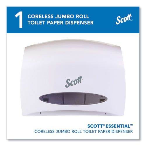 Image of Scott® Essential Coreless Jumbo Roll Tissue Dispenser, 14.25 x 6 x 9.75, White
