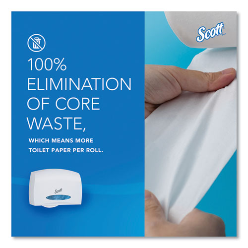 Image of Scott® Essential Coreless Jumbo Roll Tissue Dispenser, 14.25 x 6 x 9.75, White