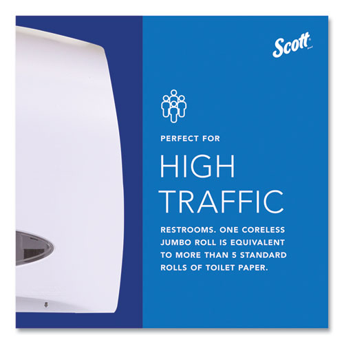 Image of Scott® Essential Coreless Jumbo Roll Tissue Dispenser, 14.25 x 6 x 9.75, White