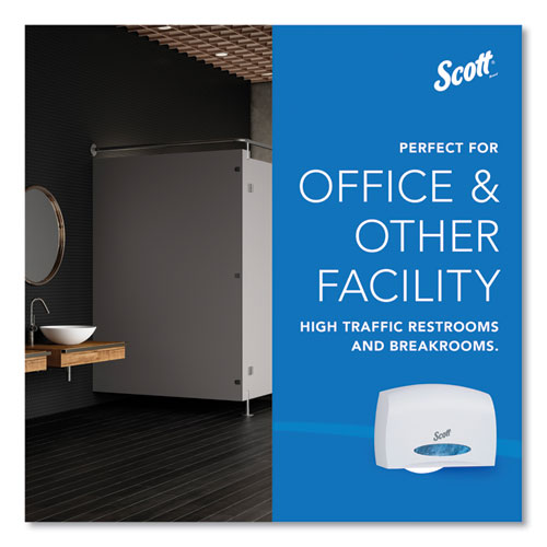 Image of Scott® Essential Coreless Jumbo Roll Tissue Dispenser, 14.25 x 6 x 9.75, White