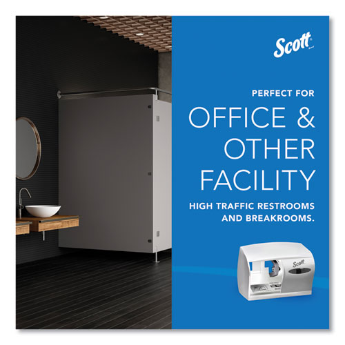 Image of Scott® Essential Coreless Jumbo Roll Tissue Dispenser, 14.25 x 6 x 9.75, White