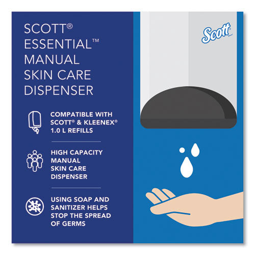 Image of Scott® Essential Manual Skin Care Dispenser, 1,000 Ml, 5 X 5.25 X 8.38, White