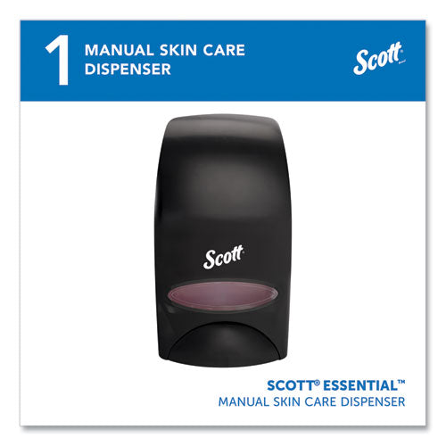 Image of Scott® Essential Manual Skin Care Dispenser, For Traditional Business, 1,000 Ml, 5 X 5.25 X 8.38, Black