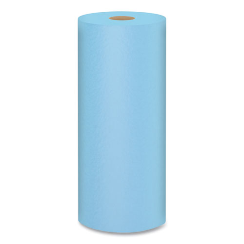 Image of Scott® Shop Towels, Standard Roll, 1-Ply, 9.4 x 11, Blue, 55/Roll, 12 Rolls/Carton