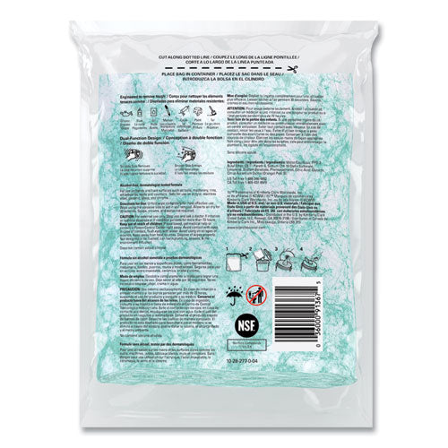 Image of WypAll® Power Clean ProScrub Pre-Saturated Wipes, 12 x 9.5, Citrus Scent, Green, 75/Pack, 6 Packs/Carton