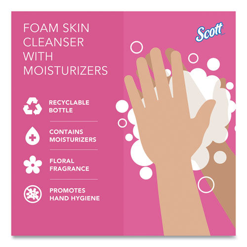 Image of Scott® Pro Foam Skin Cleanser with Moisturizers Refill, Light Floral, 1,000 mL, 6/Carton