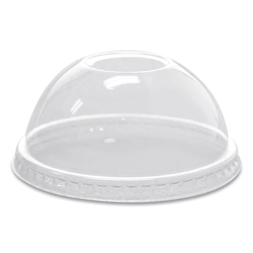 Image of Karat® PET Lids, Dome Lid, Fits 8 oz to 10 oz Cold Cups, Plastic, Clear, 1,000/Carton