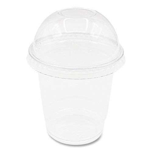 Image of Karat® PET Lids, Dome Lid, Fits 8 oz to 10 oz Cold Cups, Plastic, Clear, 1,000/Carton