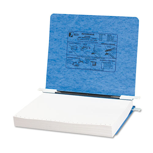 Image of ACCO Presstex Covers With Storage Hooks, 2 Posts, 6" Capacity, 11 X 8.5, Light Blue