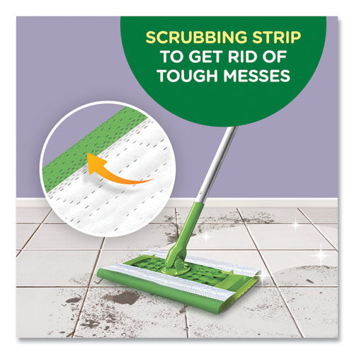 Image of Swiffer® Wet Refill Cloths, 8 x 10, Fresh Scent, White, 12/Box, 6 Boxes/Carton