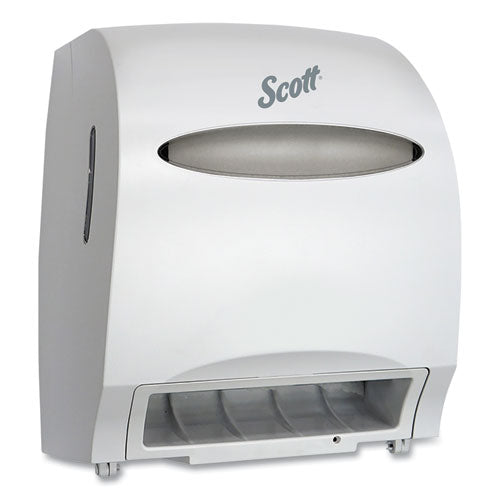 Image of Scott® Essential Electronic Hard Roll Towel Dispenser, 12.7 X 9.57 X 15.76, White