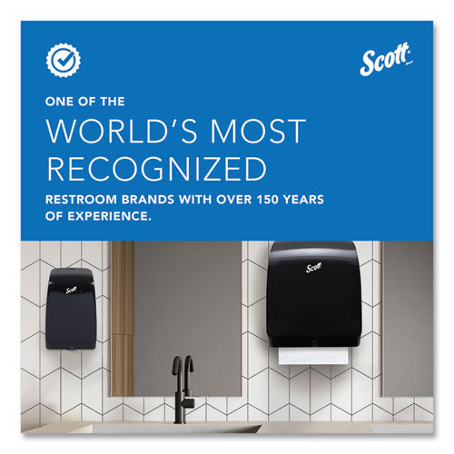 Image of Scott® Essential Electronic Hard Roll Towel Dispenser, 12.7 X 9.57 X 15.76, White