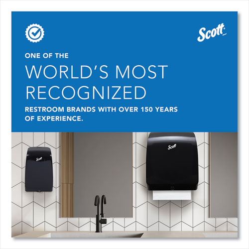 Image of Scott® Essential Electronic Hard Roll Towel Dispenser, 12.7 X 9.57 X 15.76, Black