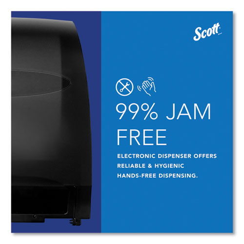 Image of Scott® Essential Electronic Hard Roll Towel Dispenser, 12.7 X 9.57 X 15.76, Black