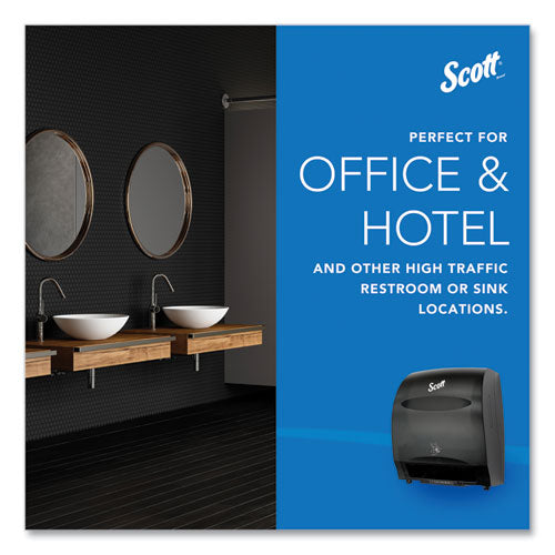 Image of Scott® Essential Electronic Hard Roll Towel Dispenser, 12.7 X 9.57 X 15.76, Black