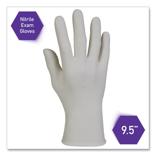 Image of Kimtech Sterling Nitrile Exam Gloves, Powder-Free, Gray, 242 Mm Length, Small, 200/box