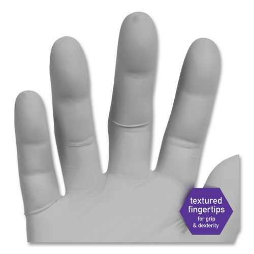 Image of Kimtech Sterling Nitrile Exam Gloves, Powder-Free, Gray, 242 Mm Length, Small, 200/box