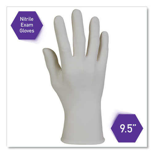 Image of Kimtech Sterling Nitrile Exam Gloves, Powder-Free, Gray, 242 Mm Length, Medium, 200/box