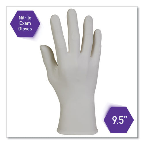 Image of Kimtech Sterling Nitrile Exam Gloves, Powder-Free, Gray, 242 Mm Length, Large, 200/box